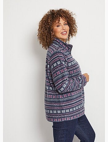 Sweat polaire col montant zippé - Afibel