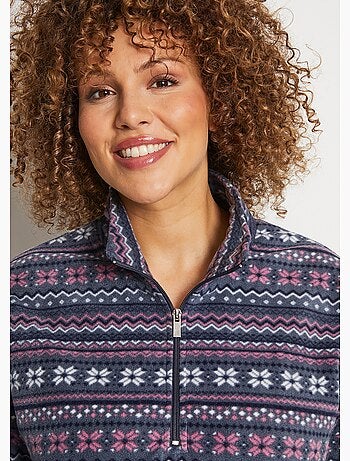 Sweat polaire col montant zippé - Afibel