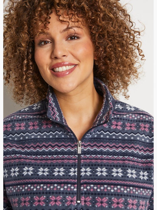 Sweat polaire col montant zippé - Afibel - Kiabi Sweat polaire col montant zippé - Afibel - Kiabi