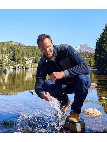 Sweat Polaire Col Zippé Outdoor - ATLAS FOR MEN