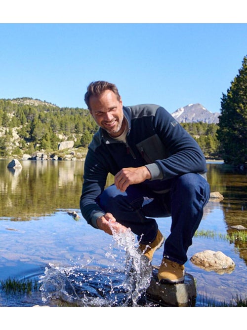 Sweat Polaire Col Zippé Outdoor   - ATLAS FOR MEN - Kiabi