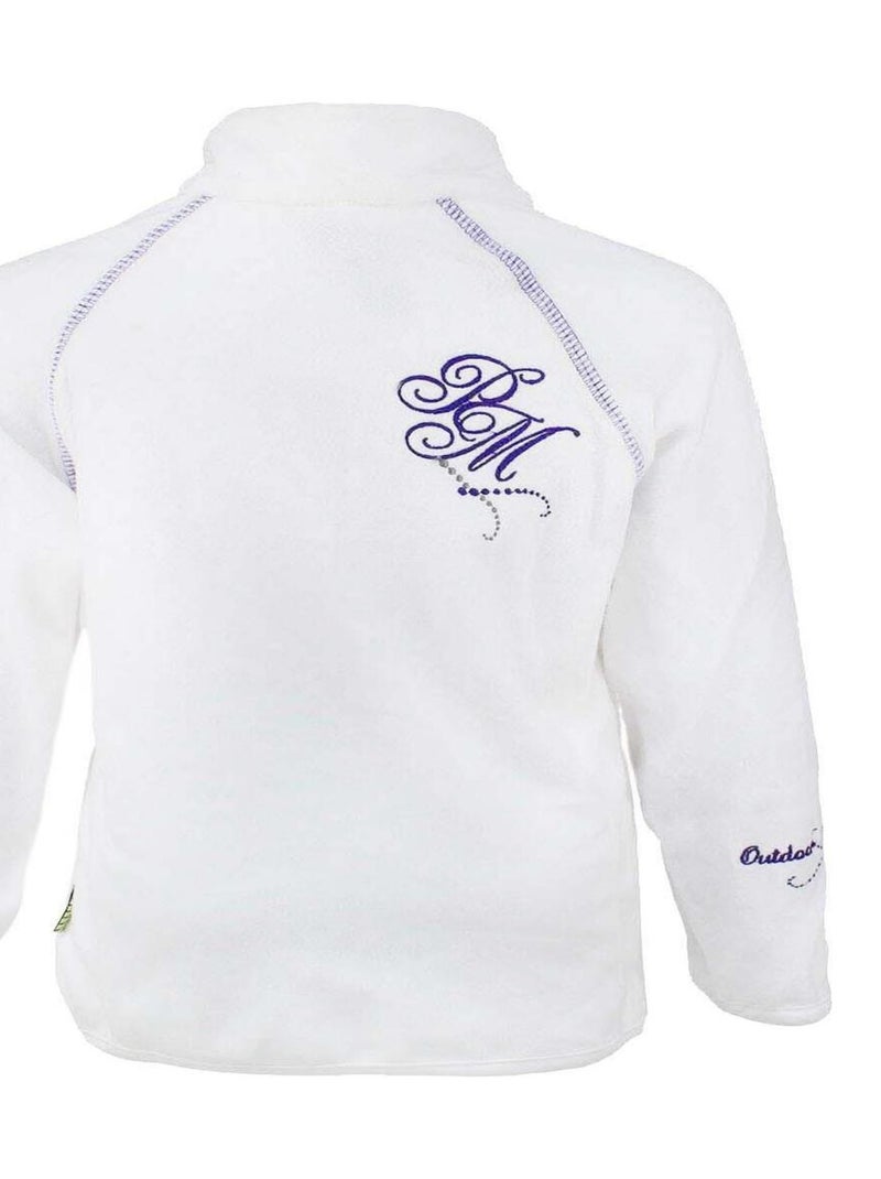 Sweat polaire fille GAFINE - PEAK MOUNTAIN Blanc - Kiabi