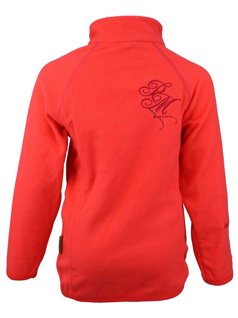 Sweat polaire fille GAFINE - PEAK MOUNTAIN Orange corail - Kiabi