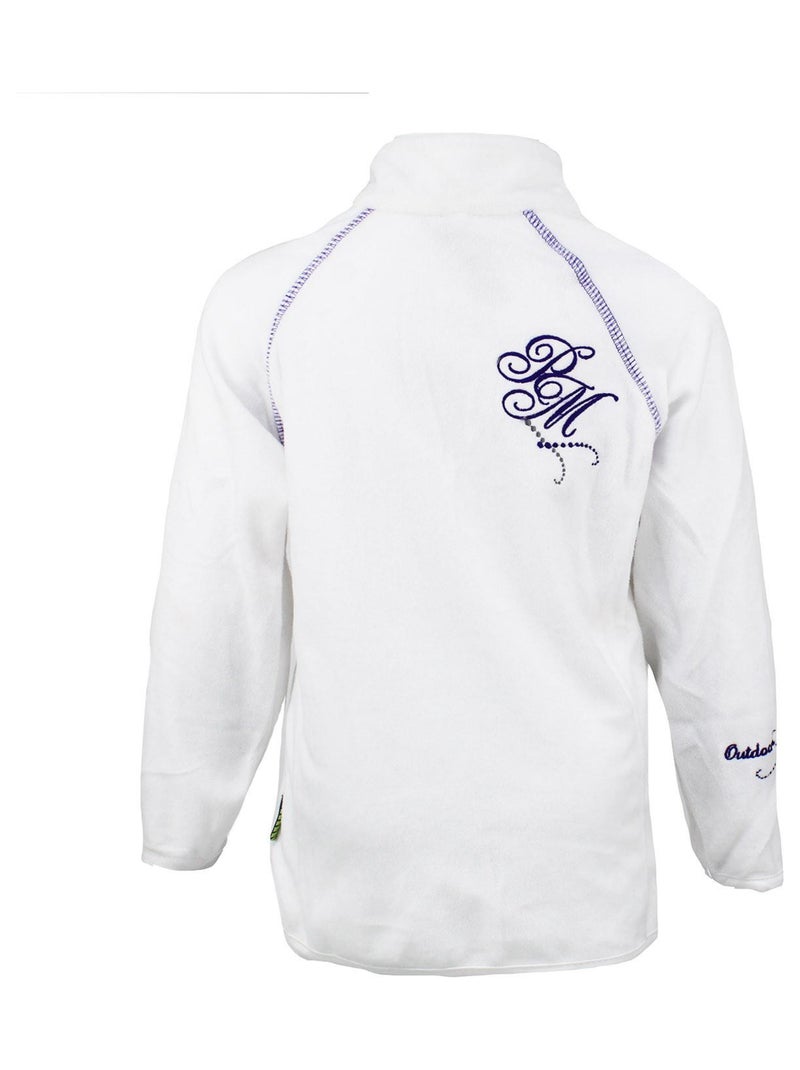 Sweat polaire fille GAFONE - PEAK MOUNTAIN Blanc - Kiabi