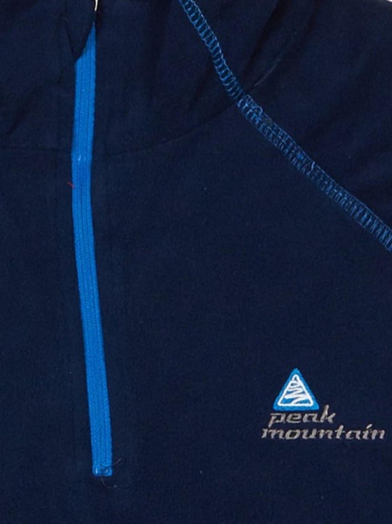 Sweat polaire garçon ECAFINE - PEAK MOUNTAIN Bleu marine - Kiabi