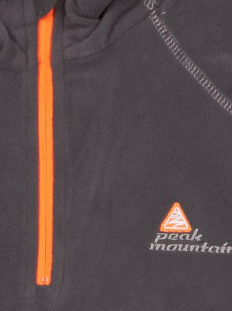 Sweat polaire garçon ECAFINE - PEAK MOUNTAIN Gris - Kiabi