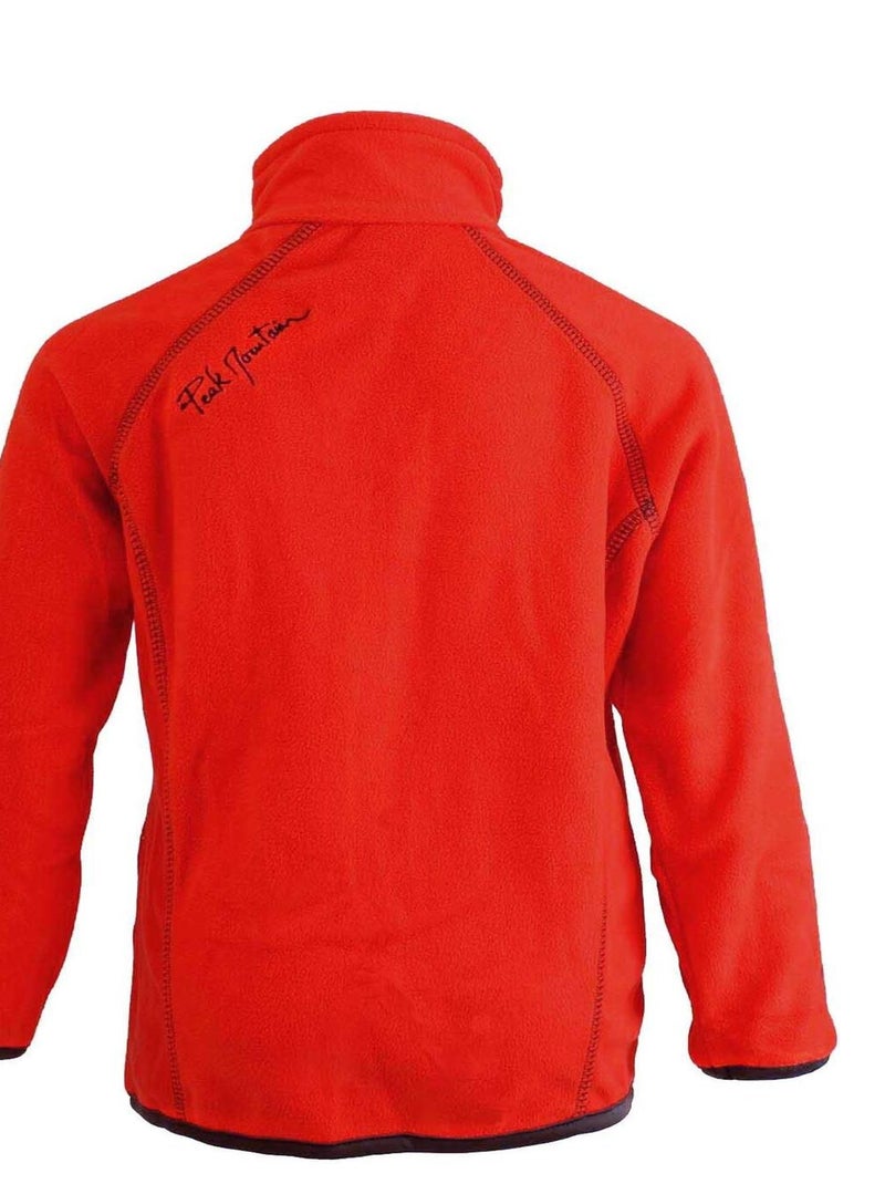 Sweat polaire garçon ECAFONE - PEAK MOUNTAIN Rouge - Kiabi