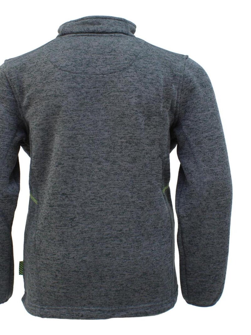 Sweat polaire garçon ECYPA - PEAK MOUNTAIN Gris - Kiabi