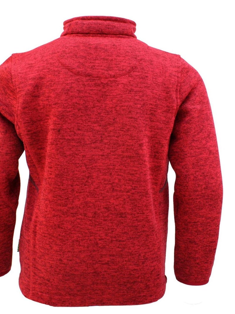 Sweat polaire garçon ECYPA - PEAK MOUNTAIN Rouge - Kiabi