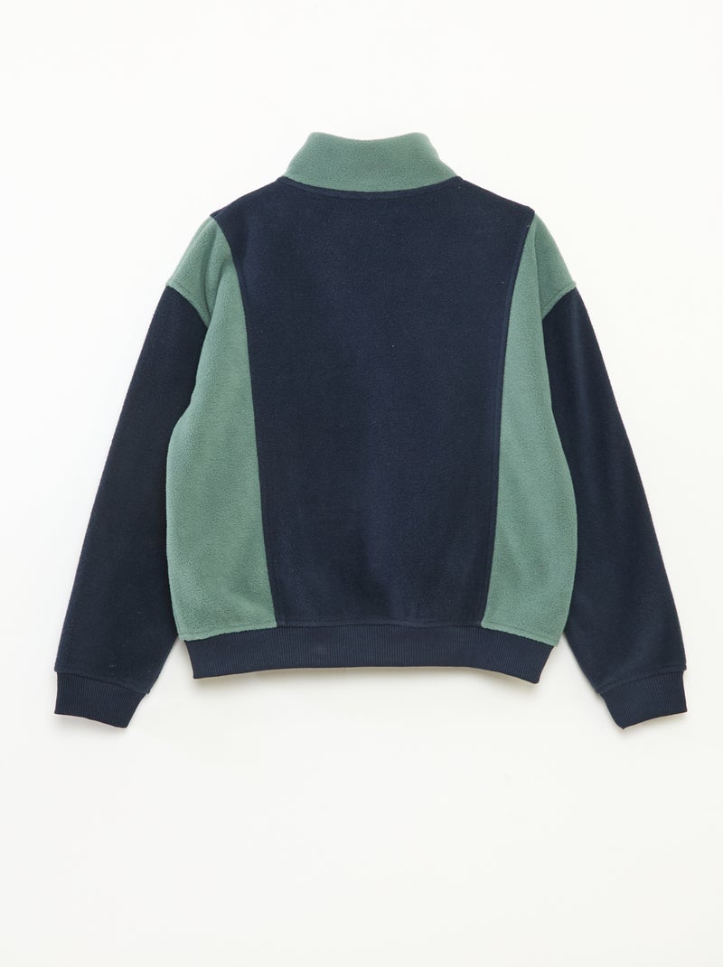 Sweat polaire loose Bleu - Kiabi