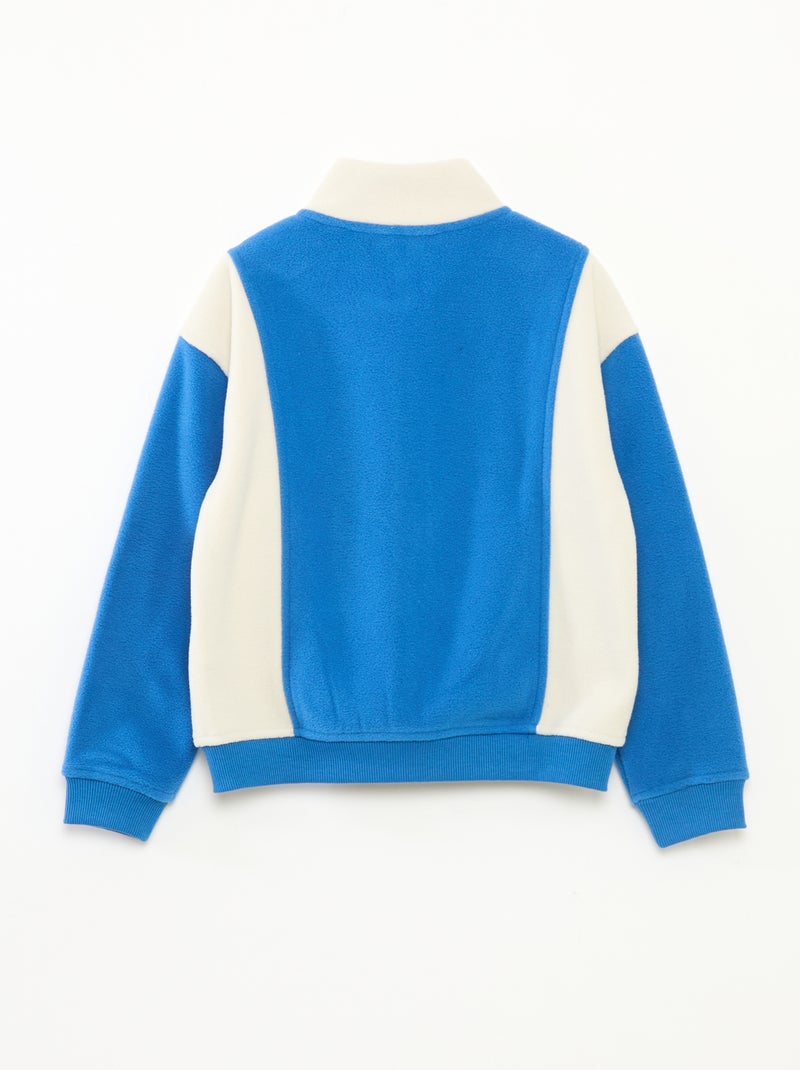 Sweat polaire loose Bleu - Kiabi