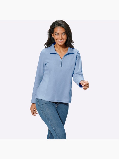 Sweat polaire qualité polaire douce - taille standard - witt - Kiabi Sweat polaire qualité polaire douce - taille standard - witt - Kiabi