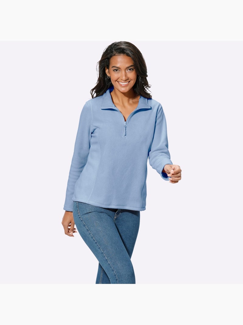 Sweat polaire qualité polaire douce - taille standard - witt Bleu - Kiabi