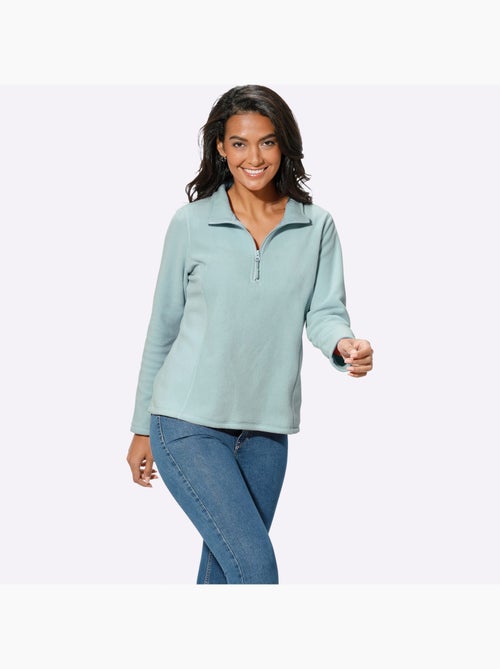Sweat polaire qualité polaire douce - taille standard - witt - Kiabi Sweat polaire qualité polaire douce - taille standard - witt - Kiabi