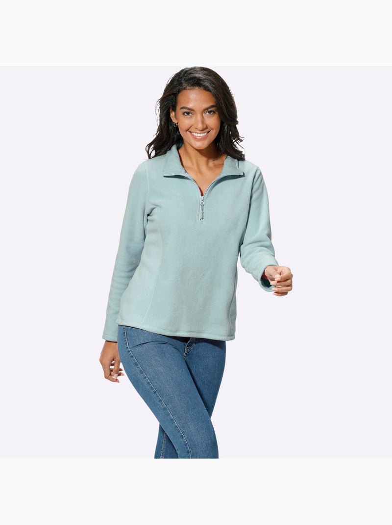 Sweat polaire qualité polaire douce - taille standard - witt Menthe - Kiabi