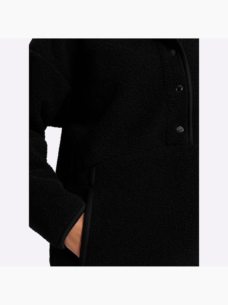 Sweat Polaire réversible doublure douce - taille standard - helline Noir - Kiabi