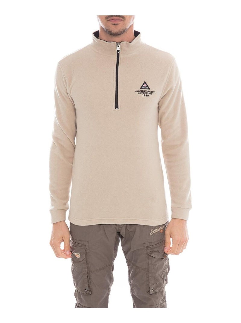 Sweat polaire zip ZATHLON II Beige - Kiabi
