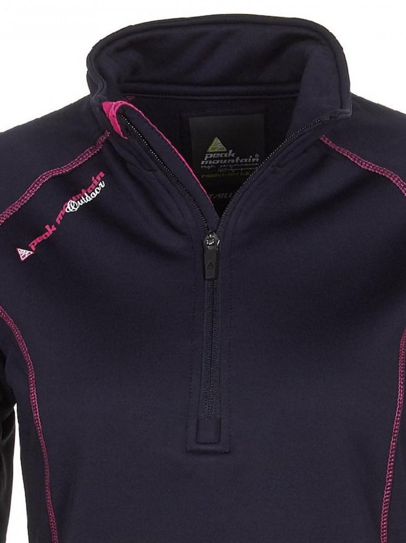 Sweat polarshell   ACERUN - PEAK MOUNTAIN Bleu marine - Kiabi