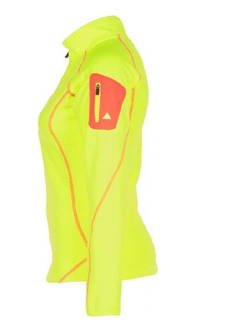Sweat polarshell   ACERUN - PEAK MOUNTAIN Jaune - Kiabi