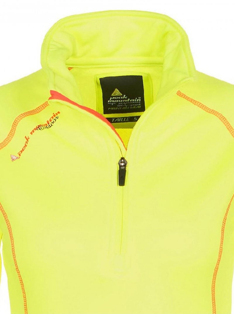 Sweat polarshell   ACERUN - PEAK MOUNTAIN Jaune - Kiabi