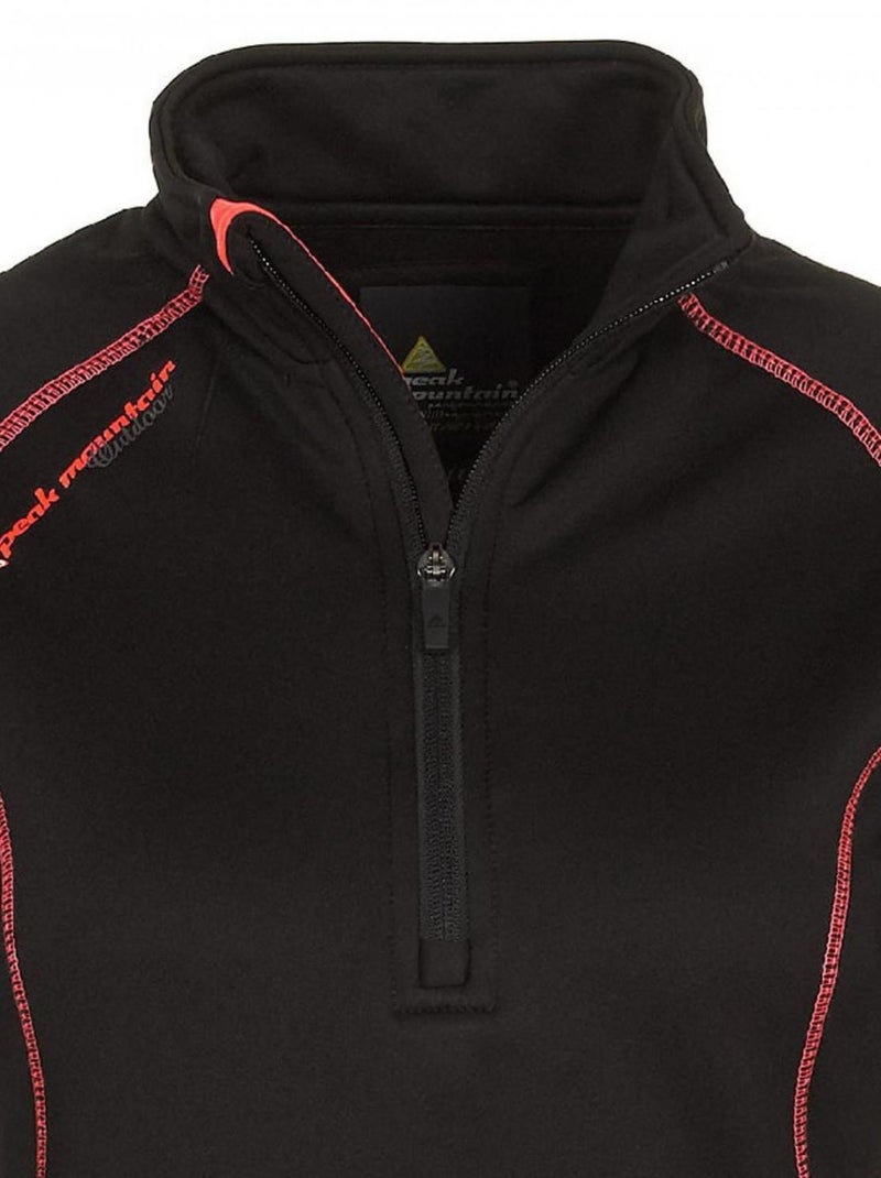 Sweat polarshell   ACERUN - PEAK MOUNTAIN Noir Noir - Kiabi