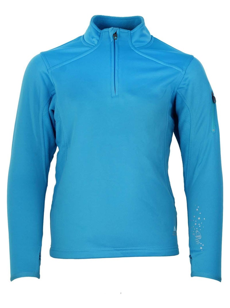 Sweat polarshell fille FANY - PEAK MOUNTAIN Bleu - Kiabi