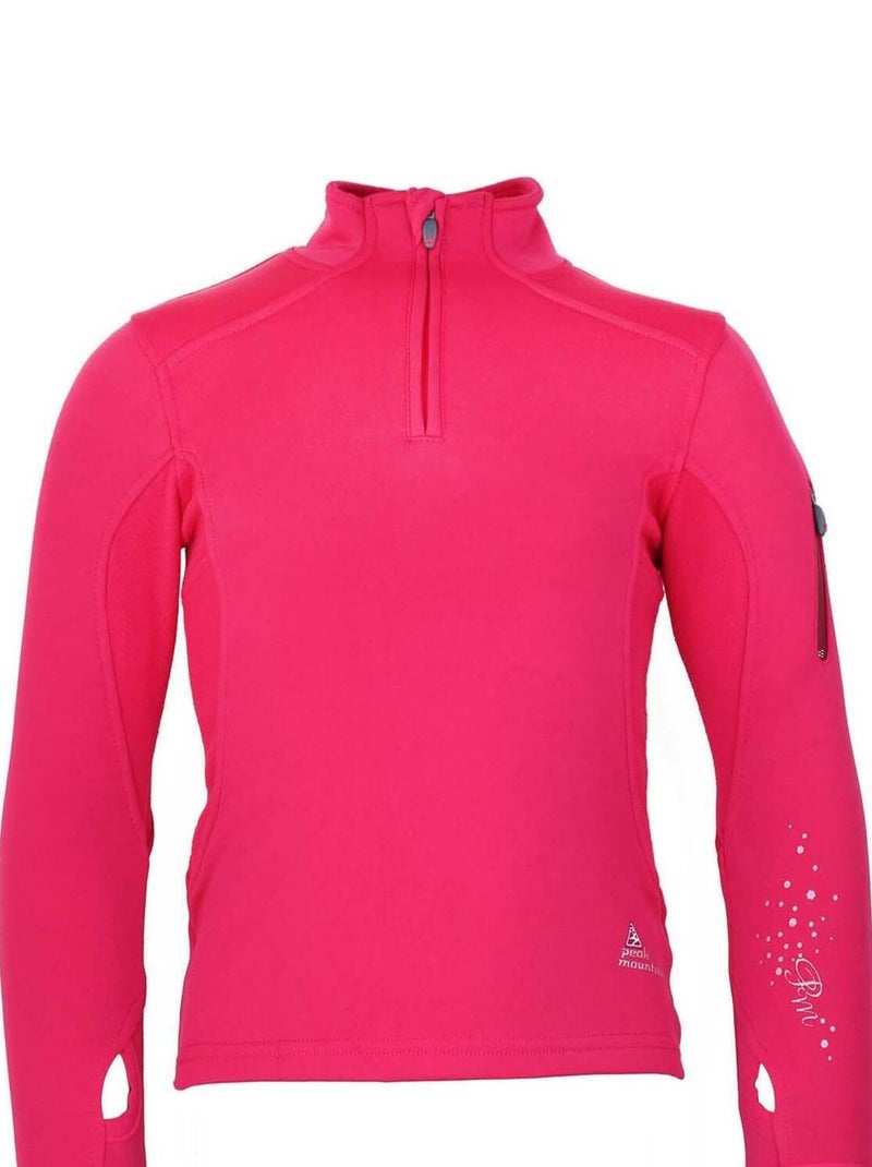 Sweat polarshell fille FANY - PEAK MOUNTAIN Rose fushia - Kiabi