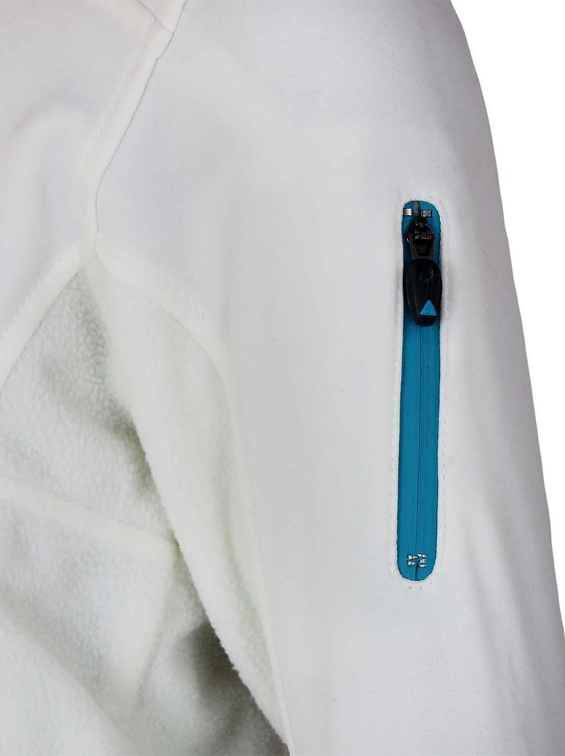 Sweat polarshell fille GANY - PEAK MOUNTAIN Blanc - Kiabi