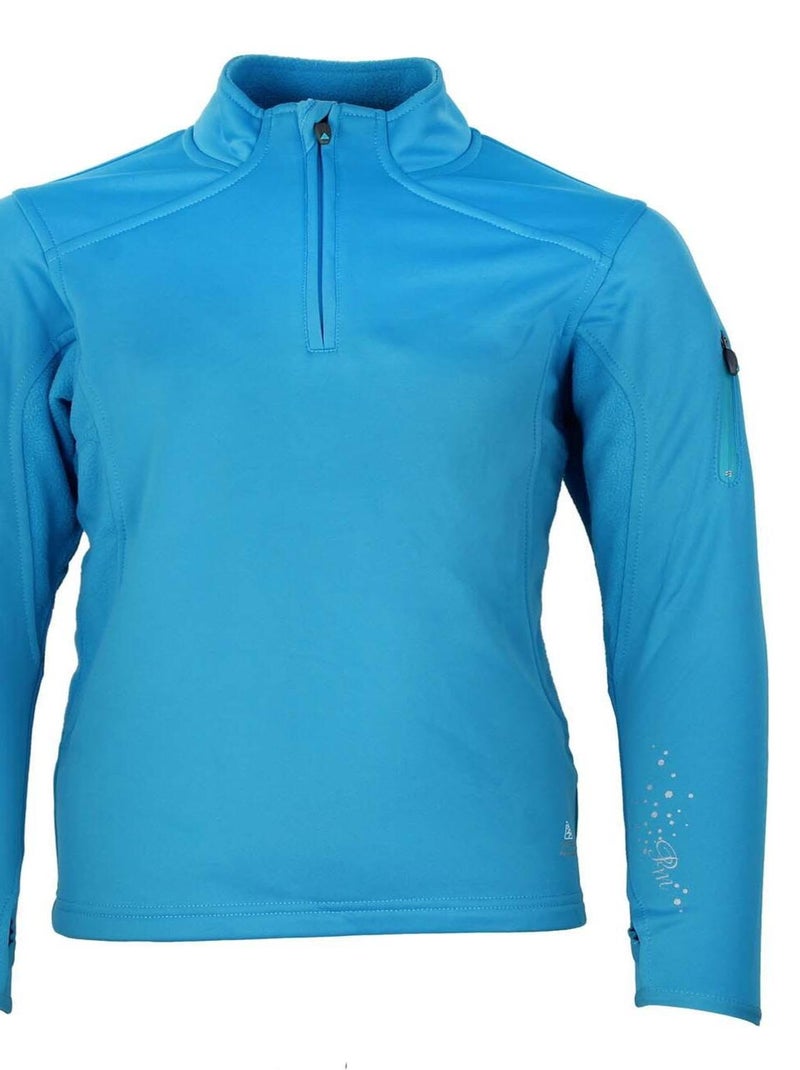 Sweat polarshell fille GANY - PEAK MOUNTAIN Bleu - Kiabi