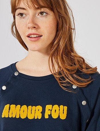 Sweat pour allaitement - Kiabi