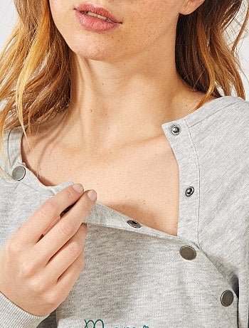 Sweat pour allaitement - Kiabi