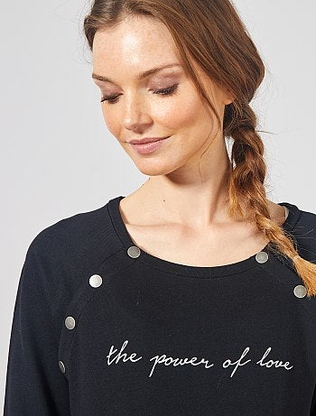 Sweat pour allaitement - Kiabi