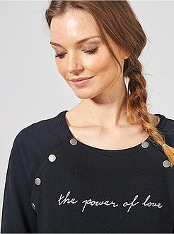 Sweat pour allaitement - Kiabi