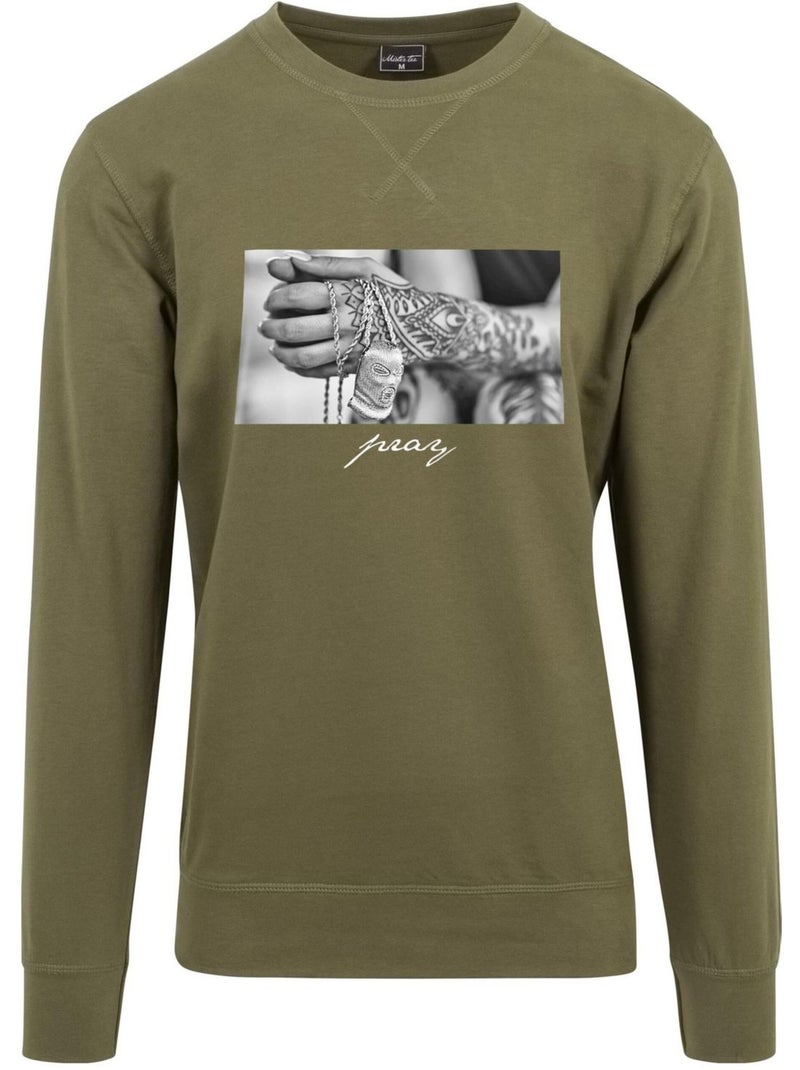 Sweat pray 2.0 - mister tee Kaki - Kiabi