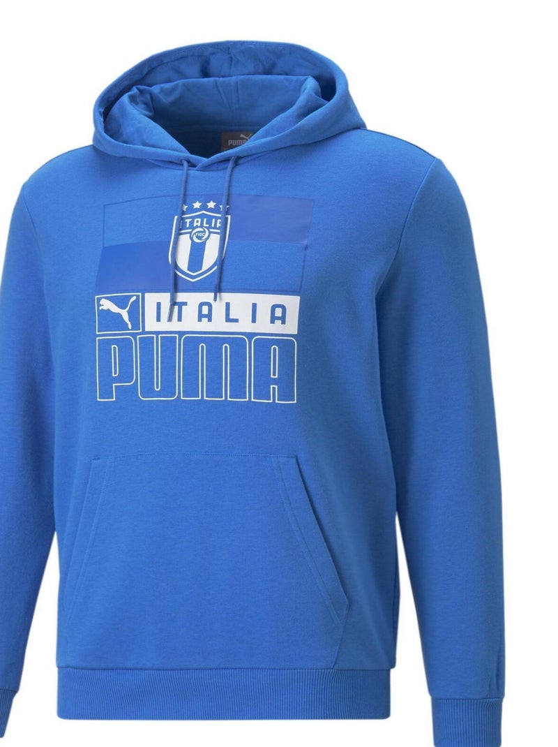 Sweat 'Puma' 'FIGC FTBLcore' Bleu - Kiabi