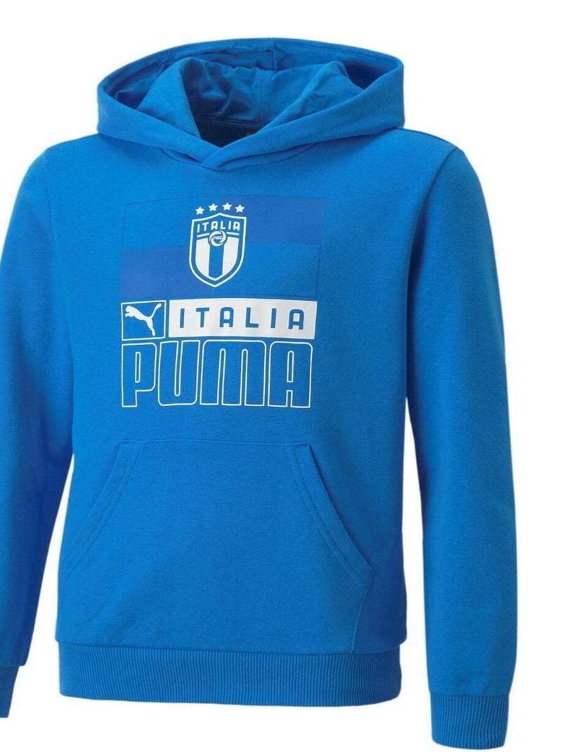 Sweat 'Puma' 'FIGC FTBLcore' Bleu - Kiabi