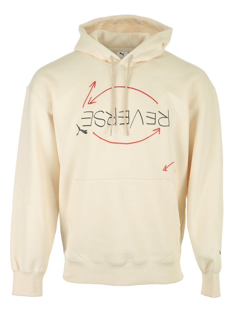 Sweat PUMA Michael Lau Reverse Hoodie Beige - Kiabi