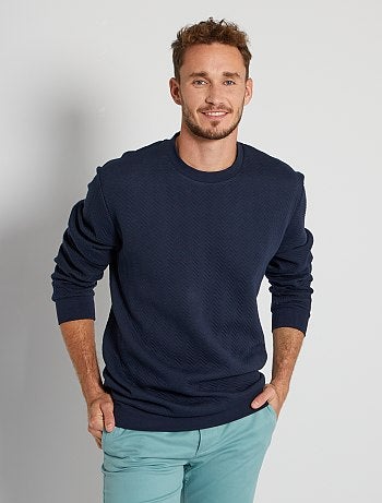 Sweat quilté motif chevrons +1m90