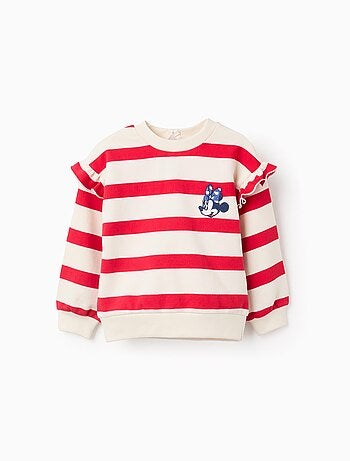 Sweat Rayé à Volants Minnie