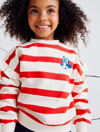 Sweat Rayé à Volants Minnie