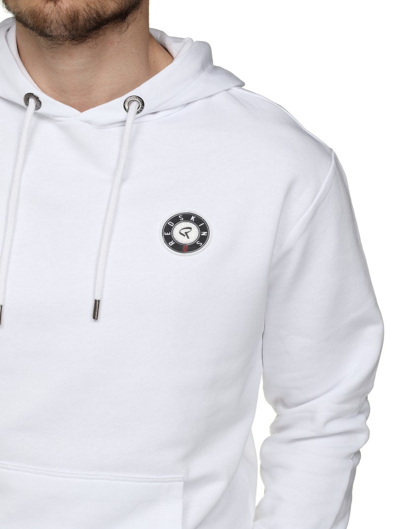 Sweat Redskins à capuche Blanc - Kiabi
