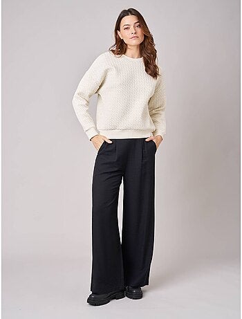 Sweat regular femme molletonné 'Deeluxe'