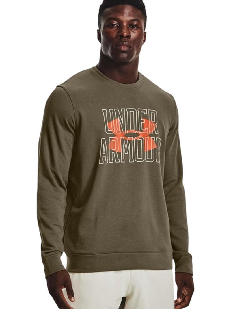 Sweat rival terry - sous armure Vert - Kiabi