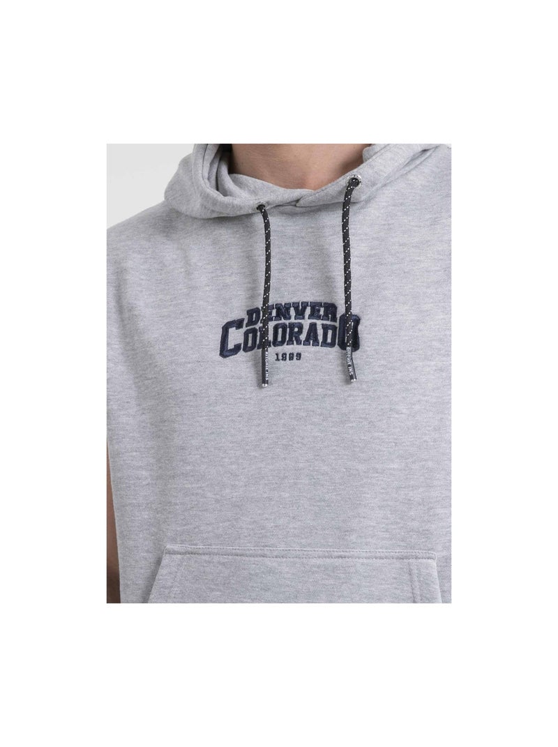 Sweat sans manches capuche WHISTLER Gris - Kiabi