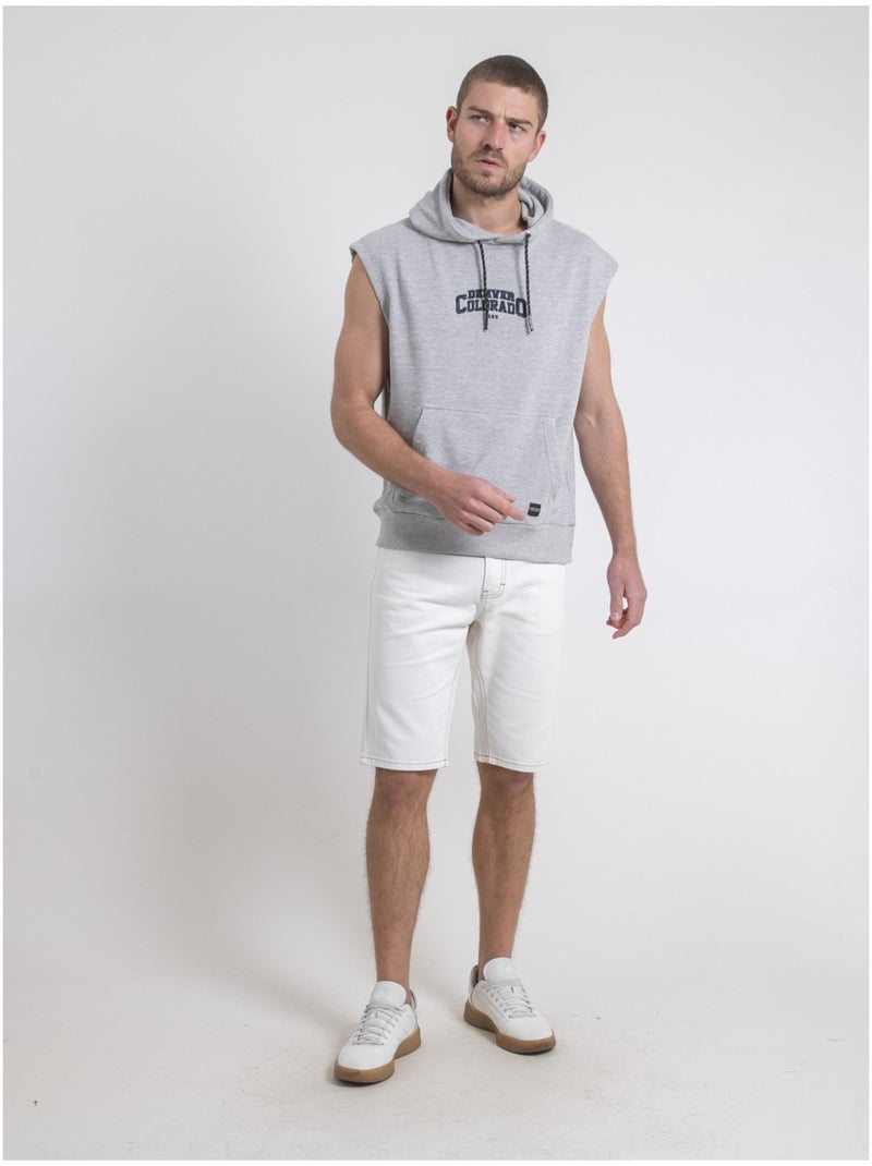 Sweat sans manches capuche WHISTLER Gris - Kiabi