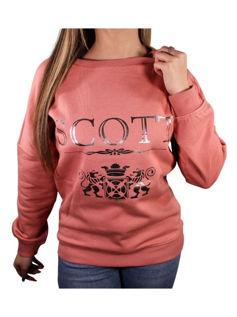 Sweat Scott femme Rose - Kiabi
