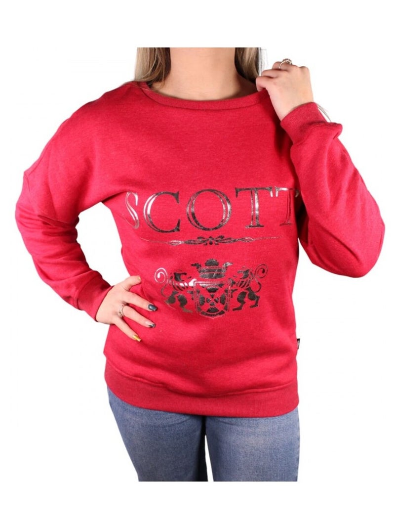 Sweat Scott femme Rouge - Kiabi