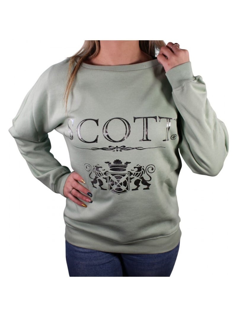 Sweat Scott femme Vert - Kiabi