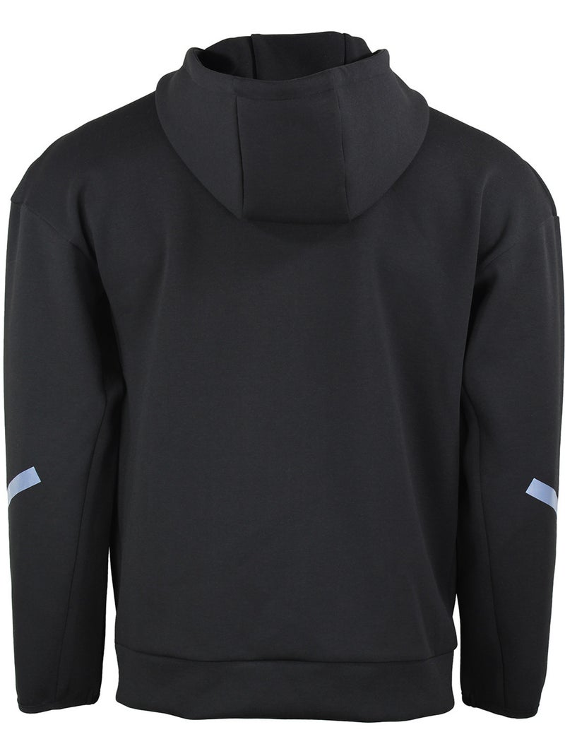 SWEAT SCUBA A CAPUCHE ZIPPE CLAPOTIS HOMME - PEAK MOUNTAIN Noir - Kiabi