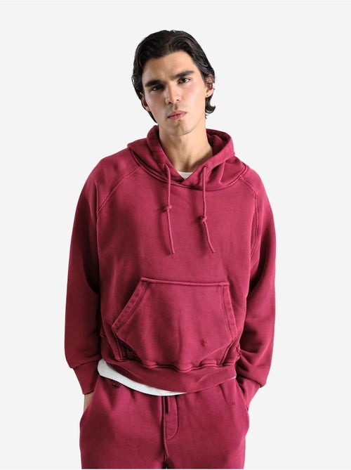 Sweat-shirt à capuche avec cordon de serrage et poche giesto - Kiabi Sweat-shirt à capuche avec cordon de serrage et poche giesto - Kiabi